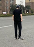 李寧運(yùn)動(dòng)褲男休閑褲子男衛(wèi)褲直筒褲夏秋款夏季加絨保暖跑步長(zhǎng)褲束腳褲 黑色收口-【棉質(zhì)·透氣】 L /175（建議120-140斤） 曬單實(shí)拍圖