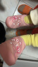 迪卡侬幼童室内赤足学步软鞋粉色印花(脚背高/胖选大1-2码)24 4423391 实拍图