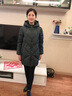 俞兆林中老年女裝中長款羽絨服女媽媽裝冬裝老人棉襖外套大碼奶奶棉衣服 QL-1962 灰綠色【棉服】  加厚 XL 【建議105-120斤左右】 曬單實拍圖