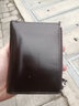 生日禮物送男友老公曼邦2020新款男士錢(qián)包真皮短款豎款駕照豎款頭層牛皮多功能卡包夾 MBQ3830BF平紋啡色-防盜刷 曬單實(shí)拍圖