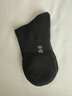 凰棉襪子女士冬季萊卡純色棉加厚款運動(dòng)吸汗女襪中高筒毛巾底休閑棉襪 黑色- 6雙 均碼 （35-39碼） 曬單實(shí)拍圖