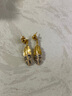 GAS BIJOUX珈思【法國進(jìn)口】耳環(huán)女小眾原創(chuàng  )設計羽毛節日禮物送女友送老婆 1619-大號耳釘 曬單實(shí)拍圖