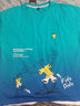 藍品閣短袖T恤男12-17歲中大童男孩卡通印花帥氣衣服19歲初高中大學(xué)生裝 綠色WY805 XL （110-130斤） 曬單實(shí)拍圖