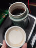 乾唐軒【官方授權】正品活瓷杯 和諧隨身杯雙層陶瓷水杯送人中秋禮品 薄荷綠（禮盒包裝帶杯刷杯套） 曬單實(shí)拍圖