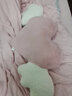 達克鴨可愛(ài)ins奶瓶抱枕靠墊床頭靠枕客廳沙發(fā)靠背床上女生睡覺(jué)汽車(chē)枕頭 大號愛(ài)心（長(cháng)1.1米） 【柔軟小兔毛面料】 曬單實(shí)拍圖