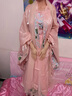 佰惠子唐制漢服女款訶子裙春夏季國風(fēng)大袖衫原創(chuàng  )古裝超仙廣袖流仙齊胸裙 淡粉色大袖衫+訶子裙+披帛 S 曬單實(shí)拍圖