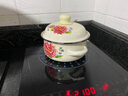 敏程加厚搪瓷帶蓋雙耳鍋福鍋燉鍋燒鍋湯煲中藥鍋電磁爐通用 16cm粉菊花（搪瓷蓋） 16cm 曬單實拍圖