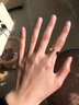 CHARLES&KEITH半寶石裝飾女士個(gè)性開(kāi)口戒指女士CK5-32120245 Gold金色 曬單實(shí)拍圖