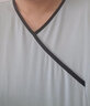 buupnn男士旗袍睡衣夏季棉短袖Y領(lǐng)連衣裙薄款古風(fēng)漢服連體睡裙家居服 天青/黑色 XL 曬單實拍圖