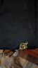 卡賓（CABBEEN）【彈力修身】金線(xiàn)刺繡休閑褲男2024夏新款束腳運動(dòng)衛褲針織褲 煤黑色01 L 175/50 曬單實(shí)拍圖