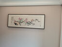 弘舍新中式客廳裝飾畫(huà)手繪真跡臥室床頭掛畫(huà)沙發(fā)背景墻壁畫(huà)茶室國(guó)畫(huà) 雅致胡桃 成品尺寸 寬170*高60cm 曬單實(shí)拍圖