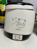 歐之寶（oushiba）迷你電飯煲1.5L升1-2-3人學(xué)生宿舍家用電飯煲小型電飯鍋便攜JX4黑白色（配蒸盤(pán)+飯勺+量杯） 曬單實(shí)拍圖