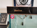 森森（SUNSUN）魚缸水族箱含魚缸過濾器燈大型金魚缸 黑色 新時尚1.2米長41.6cm寬底濾 帶棉+濾材 曬單實拍圖