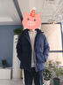 諾帝卡（NAUTICA）【單件直降】秋冬新款防輕潑水連帽厚款面包羽絨服JO4407 藏青4NV L 曬單實(shí)拍圖