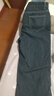 品彩（PinCai）加絨牛仔褲女秋冬加厚闊腿褲復(fù)古顯瘦直筒休閑牛仔長褲P144N3012 曬單實(shí)拍圖
