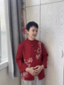 千秋詩(shī)中老年人女裝兩件套新款加絨羊毛開(kāi)衫套裝大碼媽媽裝毛線衣打底衫 JX2460紫色 3XL 建議130-150斤 曬單實(shí)拍圖