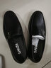 沙馳（SATCHI）男鞋新品男士商務(wù)休閑鞋時(shí)尚高檔柔軟鹿皮皮鞋舒適套腳爸爸鞋 黑色 37 曬單實(shí)拍圖