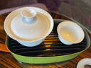 ZENS 哲品戶外旅行功夫茶具套裝輕奢玻璃陶瓷茶壺茶杯便攜懶人泡茶神器 松野綠 曬單實拍圖
