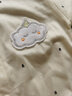 妙翡  嬰兒連體衣純棉夏季薄款短袖新生兒衣服內(nèi)衣寶寶哈衣睡衣爬爬服 黃色有骨閉襠哈衣20201 73cm 建議13-18斤 曬單實(shí)拍圖