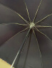 天堂 加大雨伞三折 晴雨两用商务伞经典格纹10骨大雨伞男女 暗紫红 实拍图