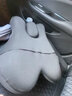 日本汽車(chē)靠墊久坐護腰車(chē)載座椅靠背腰部支撐腰托電動(dòng)按摩腰靠頭枕 01_經(jīng)典黑【頭枕+按摩熱敷腰靠】 注：頭枕沒(méi)有功能 曬單實(shí)拍圖