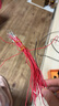 丟石頭 24/30#電子連接線 OK線飛線PCB跳線面包板線 雙頭鍍錫銅芯連接線長導(dǎo)線 一件100條 紅色24AWG 20cm 曬單實(shí)拍圖