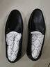 沙馳（SATCHI）男鞋新品男士商務(wù)休閑鞋時(shí)尚高檔柔軟鹿皮皮鞋舒適套腳爸爸鞋 黑色 37 曬單實(shí)拍圖