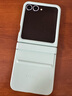 三星（SAMSUNG）Galaxy Z Flip6 / Flip7 FE 原裝環(huán)保生態(tài)皮保護殼 手機套 原廠(chǎng)手機殼 淺綠色 曬單實(shí)拍圖