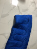 TANXIANZHE探险者睡袋成人室内户外四季保暖睡袋加厚午休羽绒棉露营隔脏睡袋 1.8KG藏蓝色+枕头 实拍图