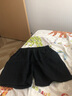 婍妡短褲女夏季外穿高腰顯瘦百搭  棉夏季闊腿短褲女休閑新款寬松高腰顯瘦百搭直筒五分褲子 黑色+卡其 【兩條裝】 2XL 建議130-150斤 曬單實(shí)拍圖