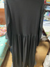 桃伊悠（taoyiyou）高級感赫本洋氣連衣裙女春秋新款韓版顯瘦過(guò)膝打底內搭長(cháng)裙子 黑色 XL 曬單實(shí)拍圖
