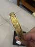 中鑫珠寶黃金手鐲999.9足金龍鳳車(chē)花顯粗推拉金鐲子磨砂送母親女神節禮物 活圈可調節 【現貨】27.23g 曬單實(shí)拍圖
