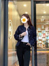 AEMAPE2025春秋裝新款時(shí)尚休閑牛仔外套女百搭顯瘦流蘇圓領(lǐng)短外套潮 圖片色 L -105-118斤拍 曬單實(shí)拍圖