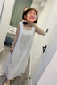 朵朵·可可夏季純棉刺繡寬松大碼法式家居服白色吊帶背心長睡裙 米白（偏透） M (160) 曬單實拍圖