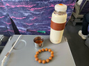 清水保溫杯男女士316不銹鋼水杯子便攜辦公泡茶壺文藝氣質(zhì)燜茶杯子 荔枝白 曬單實(shí)拍圖