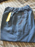 友家坊媽媽牛仔褲女九分褲春秋松緊高腰直筒女褲子寬松女老年九分牛仔褲 228淺藍色（九分） 3XL （適合體重126-136斤） 曬單實(shí)拍圖