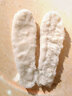 DELIUGG羊毛保暖鞋墊女冬季加絨加厚雪地靴防寒棉鞋墊透氣吸汗鞋墊 白色 36 曬單實(shí)拍圖
