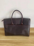 ANDSEEYOU品牌 公文包男 牛皮單肩手提包 真皮OL電腦包 商務(wù)大容量文件背包 啡黑色 曬單實(shí)拍圖