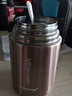 恩爾美（nRMEi）燜燒杯316不銹鋼燜燒壺罐超長保溫飯盒燜粥保溫湯桶大容量保溫杯 華貴金【316膽+餐具提包】 1000ml 曬單實(shí)拍圖