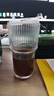 高顏值豎條紋水杯玻璃杯帶蓋帶吸管茶杯家用 豎紋竹節(jié)杯 600ml 1只 曬單實(shí)拍圖