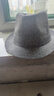 午堇小禮帽男紳士帽子夏復古英倫時(shí)尚青年男女亞麻爵士帽休閑遮陽(yáng)禮帽 純色-淺灰 m(56-58cm) 曬單實(shí)拍圖