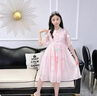 G.duck女童漢服連衣裙2025新款夏季兒童洋氣國風(fēng)公主裙大童夏天女孩裙子 粉紅色 130 cm(130cm) 曬單實(shí)拍圖
