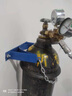 喜贊定做氣瓶固定架40L加厚加大氧氣乙炔氮氣鋼瓶固定架上墻實(shí)驗室氣 上墻固定架40升雙瓶(藍色) 曬單實(shí)拍圖
