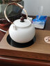 容山堂羊脂玉瓷茶壺白瓷煮茶器電陶爐茶爐普洱茶具家用提梁燒水壺 羊脂玉瓷提梁壺-合金把 曬單實(shí)拍圖