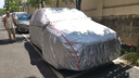 智國者比亞迪宋Pro DM專(zhuān)用車(chē)衣全車(chē)罩遮陽(yáng)防曬防風(fēng)雨塵牛津布車(chē)輛套外罩 曬單實(shí)拍圖