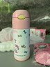 膳魔師THERMOS 2023年新款 直飲保溫吸管杯卡通限量版KITTY 學生上學背帶水杯子 350ML吸管杯 曬單實拍圖