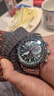 西鐵城（CITIZEN）光動(dòng)能萬(wàn)年歷人造藍寶石鏡面多局電波時(shí)尚防水男士手表送禮推薦 光動(dòng)能+電波CB5004-59W綠盤(pán)鋼帶 曬單實(shí)拍圖