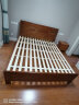 丽巢 床 实木床中式胡桃木单双人床1.8米大床卧室家具婚床高箱6606 普通款 单床 实拍图