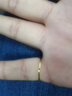 百泰首飾（BATAR JEWELLERY）生日禮物黃金戒指女足金尾戒素圈光面指圈女戒5G亮面金條 13號(hào)【約0.5g-0.6g】 曬單實(shí)拍圖