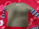 Levi's李維斯兒童裝長(cháng)袖T恤春秋款男童上衣中大童純棉假兩件打底衫 橄欖綠 120 /60 【建議身高110-116cm】 曬單實(shí)拍圖